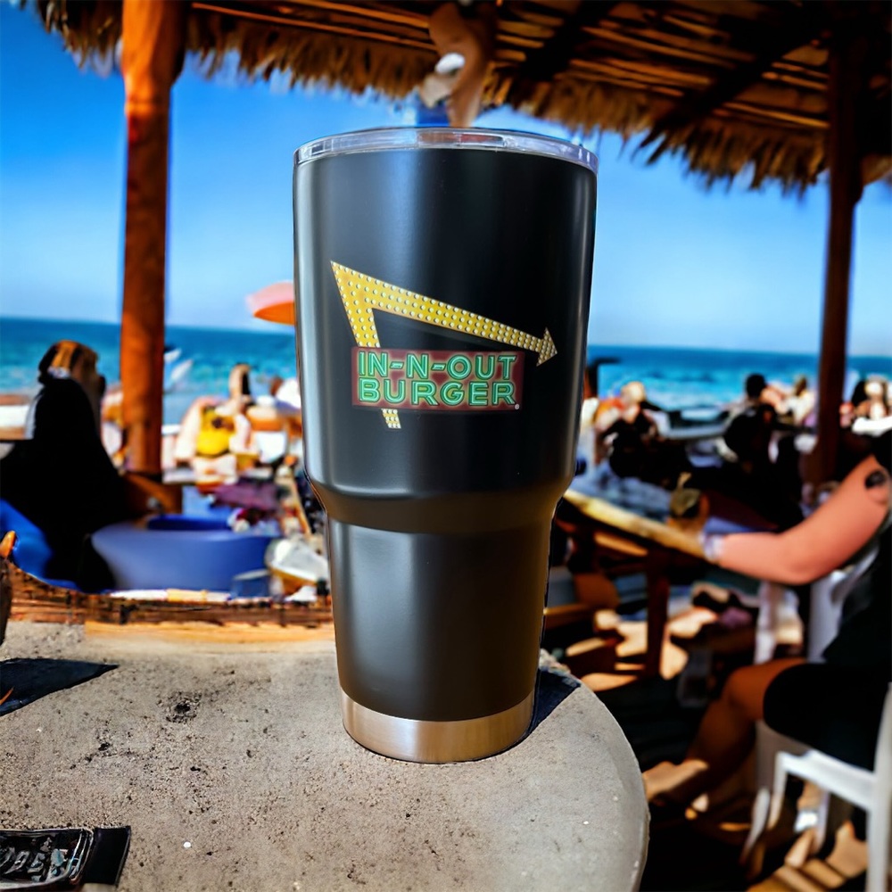 IN-N-OUT HOT / COLD 30 Oz Cup Tumbler Travel Collectible Gift Mug Cup New - Picture 9 of 14